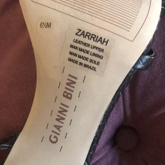 Gianni Bini Zarriah Leather Heel Sandals - Picture 6 of 7